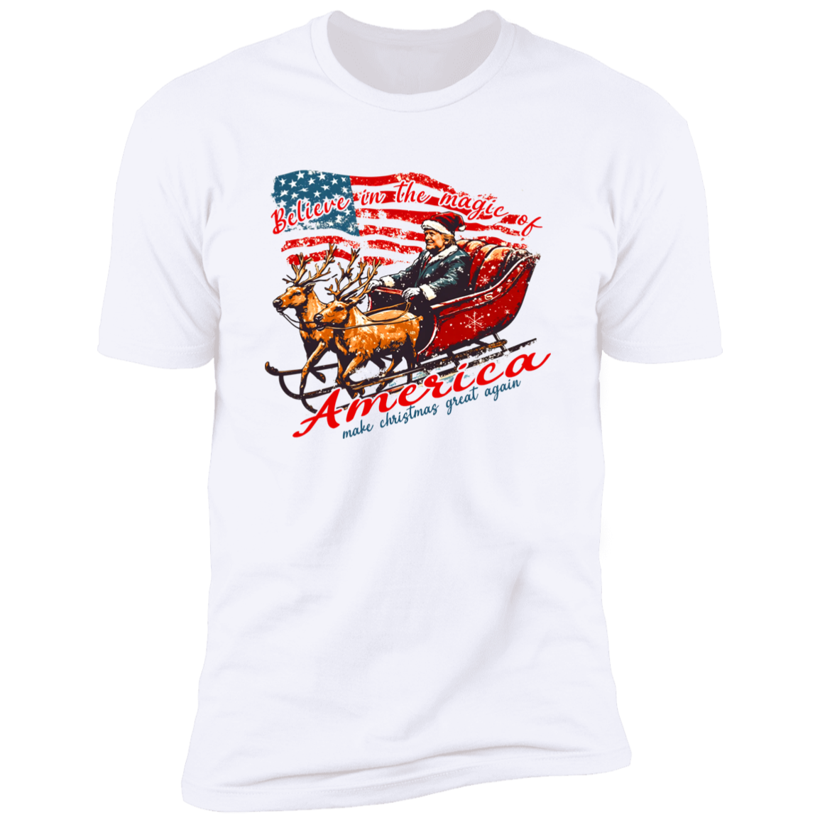 Believe The Magic Of America Trump Santa Bright Shirt HO82 65246