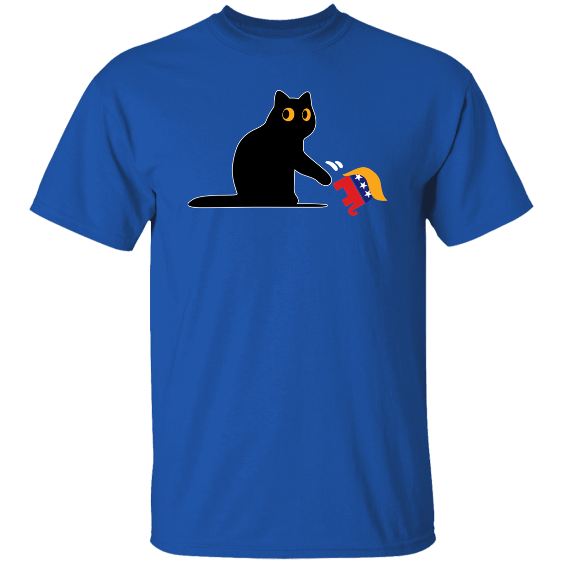 Kamala Harris 2024 Victory Black Cat vs. GOP Elephant Shirt HA75 63448