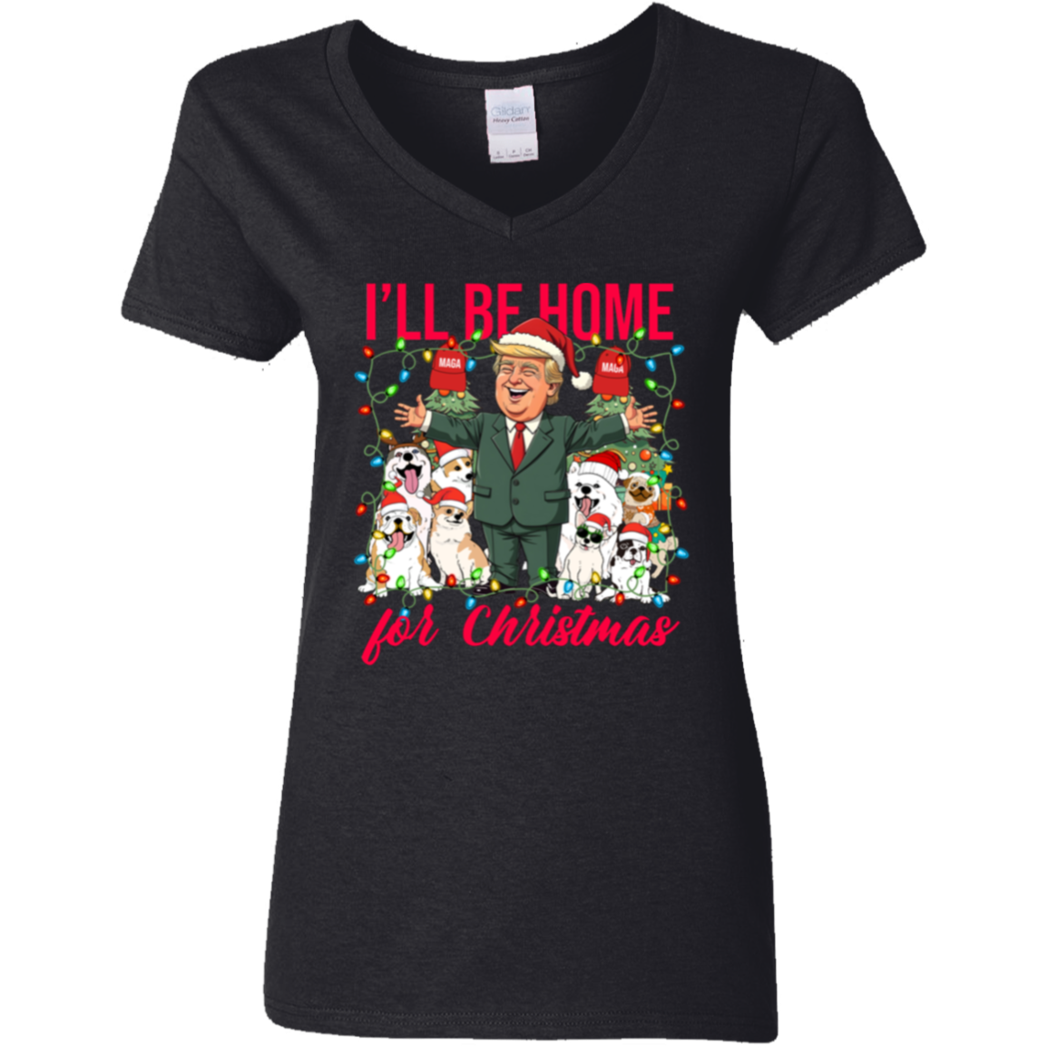 I'll Be Home For Christmas Donald Trump Shirt TH10 64161