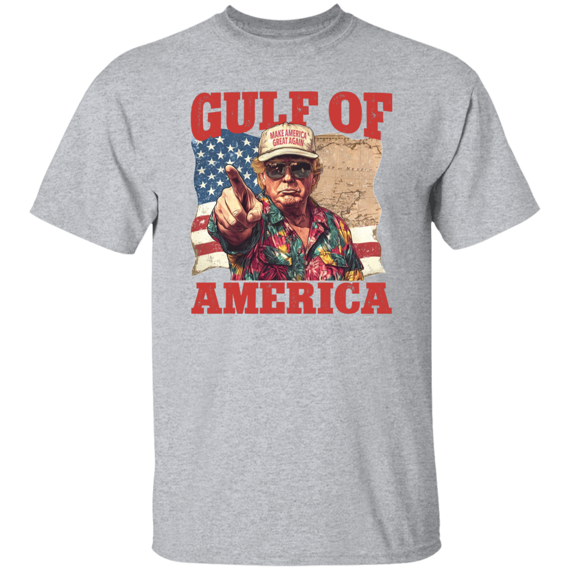 Gulf of Mexico to Gulf of America, President Trump Gulf of America Bright Shirt HA75 64336