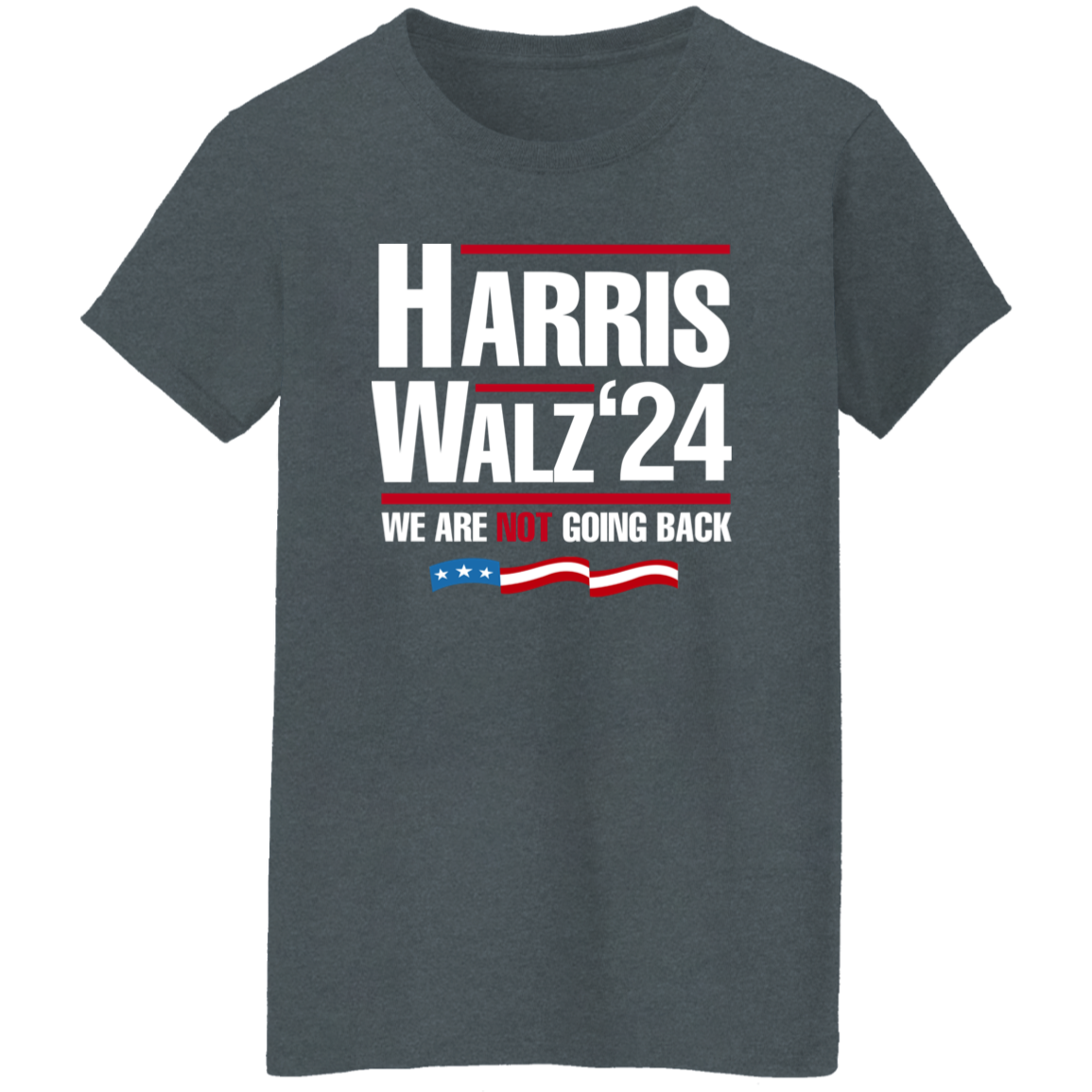 Harris Walz 2024 We Are Not Going Back Shirt HA75 63446