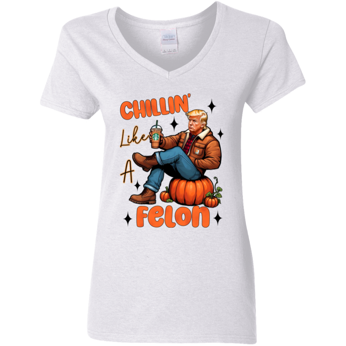 Chilling Like A Felon Trump Halloween Gift Bright Shirt HO82 63372