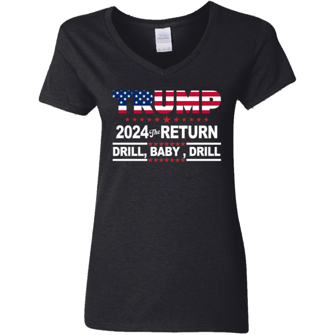 Trump 2024 Drill Baby Drill US Flag Republican 4th Of July Shirt DM01 62917