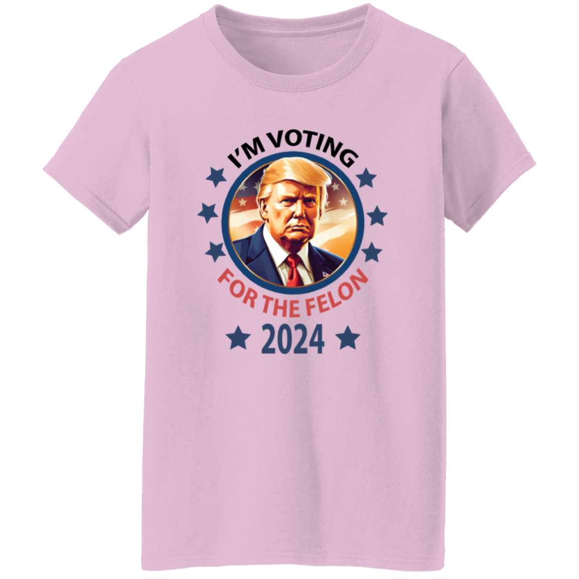 Voting For The Felon President Trump 2024 Bright Shirt HO82 62662