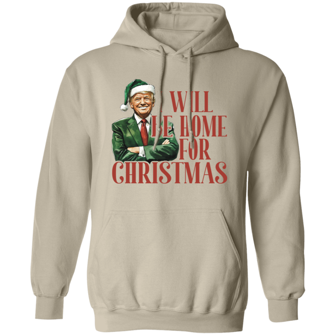 Trump I'll Be Home for Christmas - Humorous Trump Christmas Shirt HA75 63796