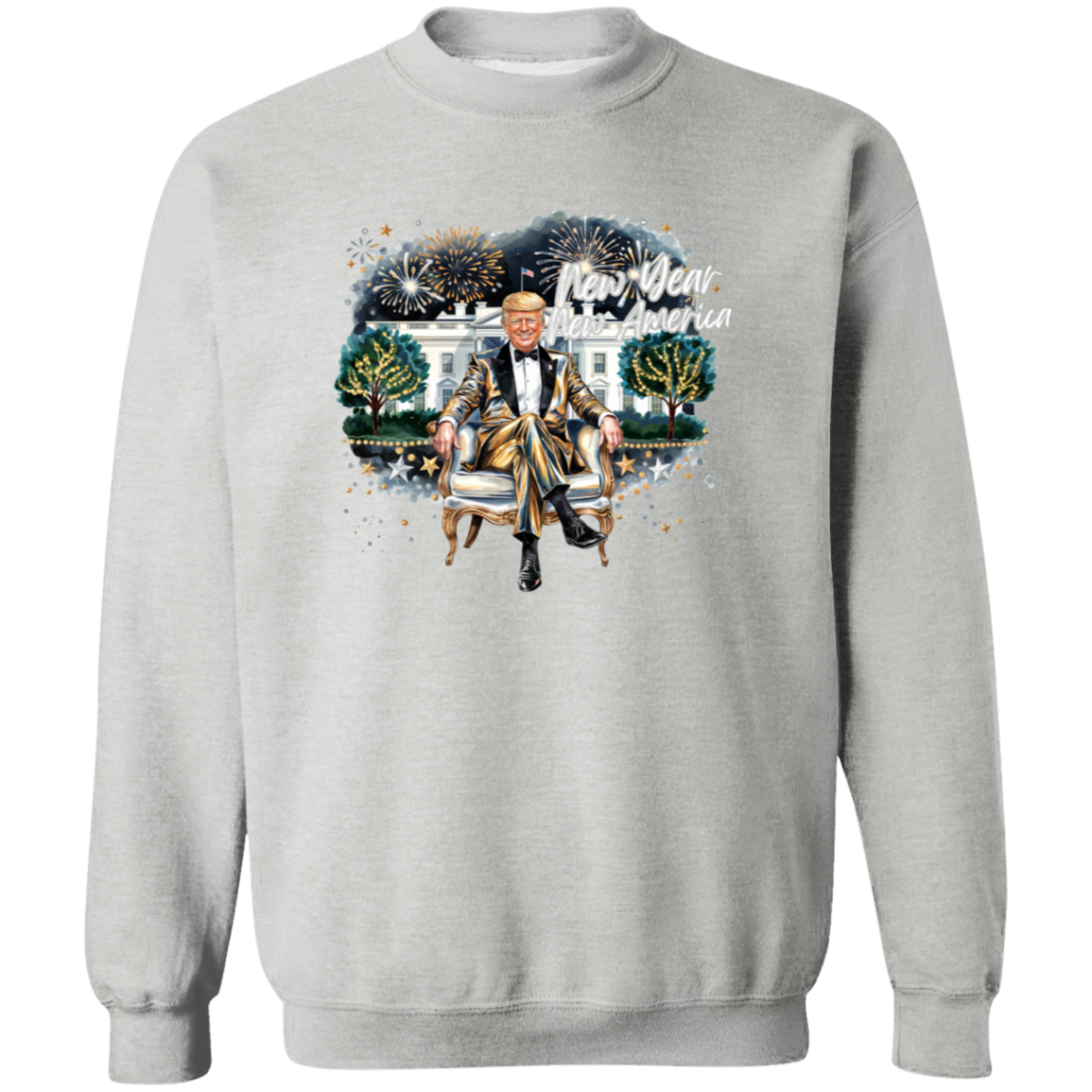 President Trump 2025 New Year New America Dark Shirt HA75 67148