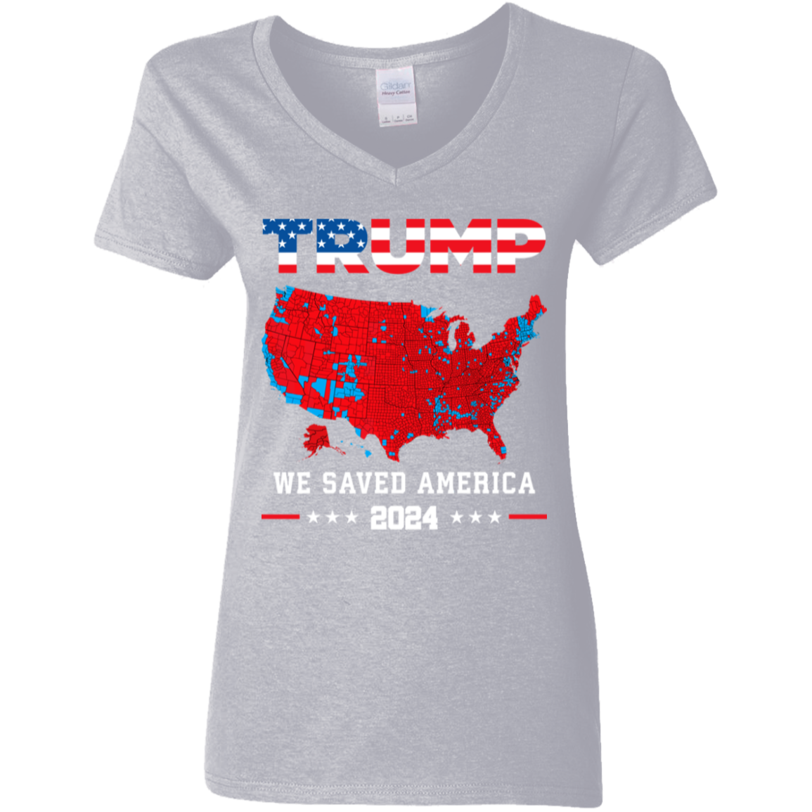 Trump We Saved America 2024 Frontside Black Shirt HA75 63787