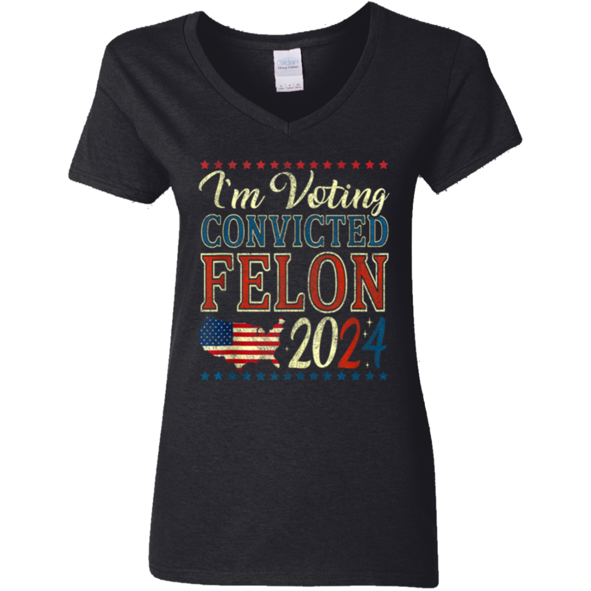I'm Voting Convicted Felon 2024 Dark Shirt HO82 62618