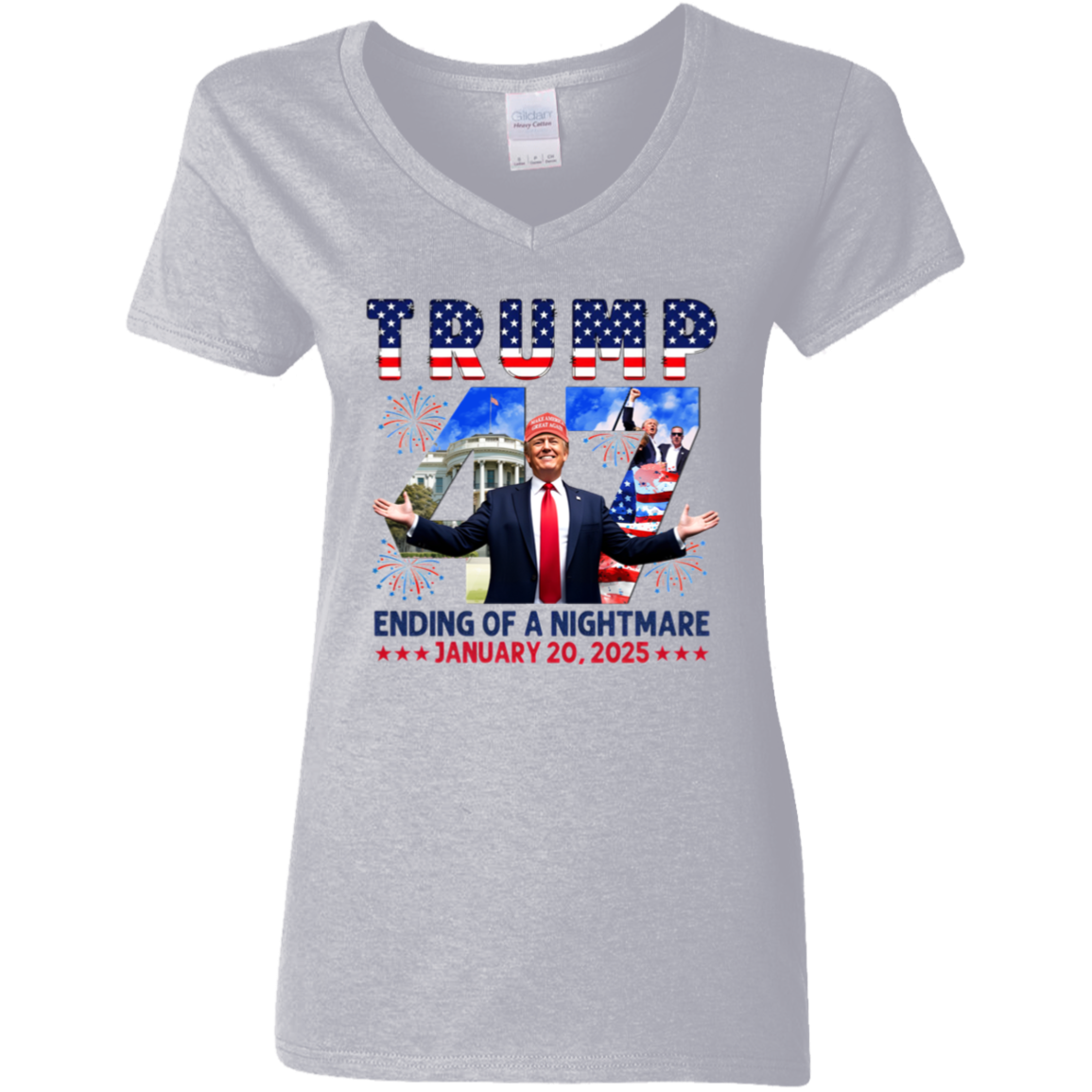 Ending of Nightmare Donald Trump 47th US President Inauguration Day 2025 Bright Shirt CH07 67276