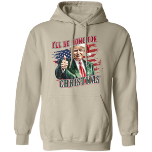 Trump I'll Be Home for Christmas - Trump With US Flag Shirt HA75 63696