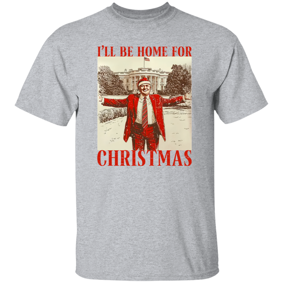 Trump I'll Be Home for Christmas Shirt HA75 63588