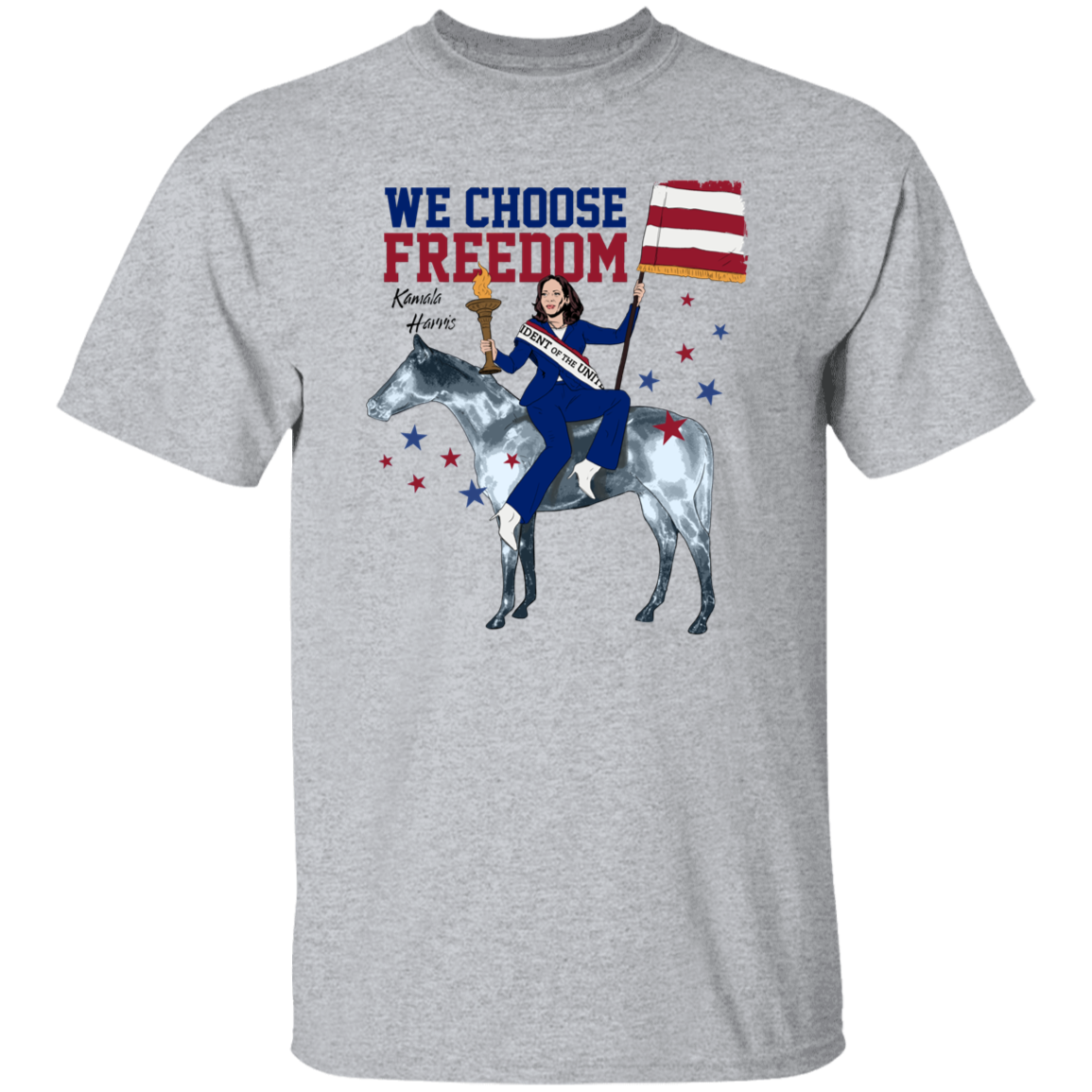 Kamala Harris We Choose Freedom Bright Shirt HA75  63486