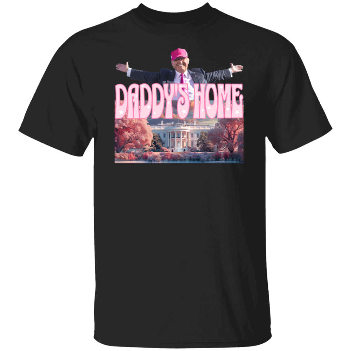 Daddy's Home Home Real Good Man Donald Pink Dark Shirt HO82 62496