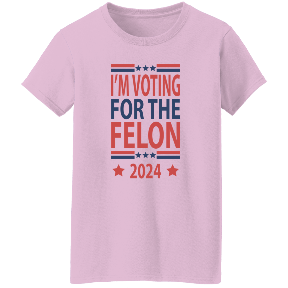 Independence Day Voting For The Felon America President Trump 2024 Bright Shirt HO82 62670