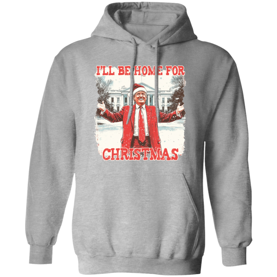 Trump I'll Be Home for Christmas | Make Christmas Great Again Shirt HA75 63760