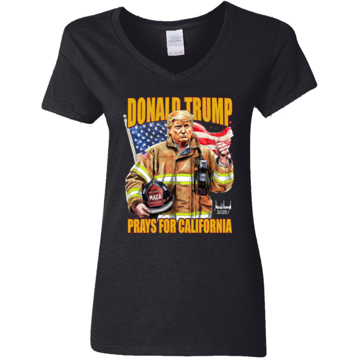 Donald Trump Prays for California Dark Shirt California Strong 2025 Shirt CH07 67280