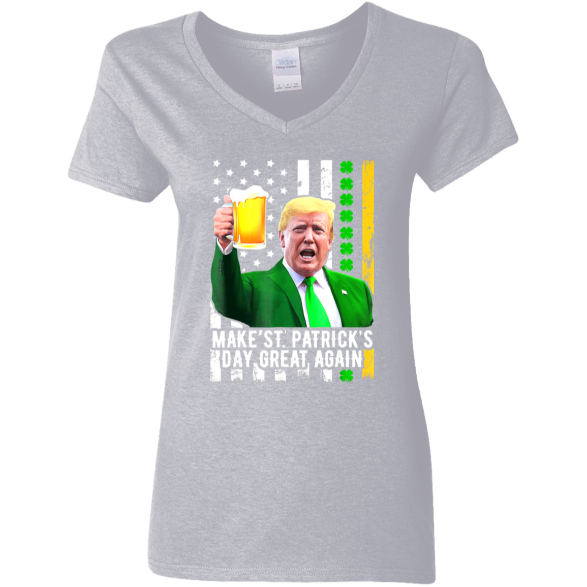 Make St. Patrick's Day Great Again Funny Cheers Dark Shirt HO82 65606