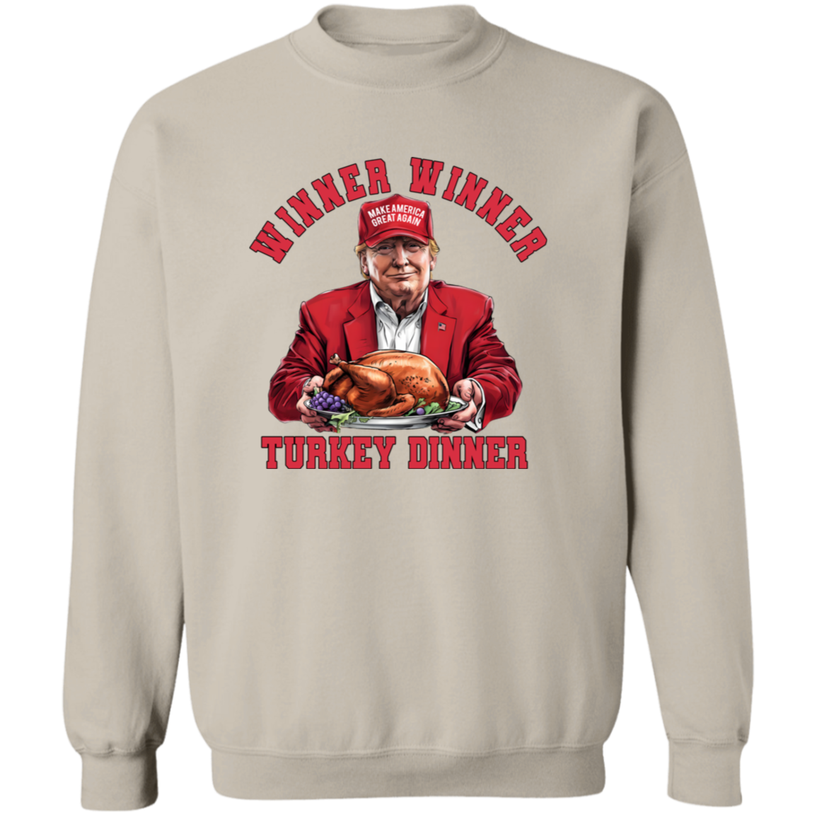 Winner Winner Turkey Dinner Bright Shirt Funny Gift For Trump Lovers HO82 67108