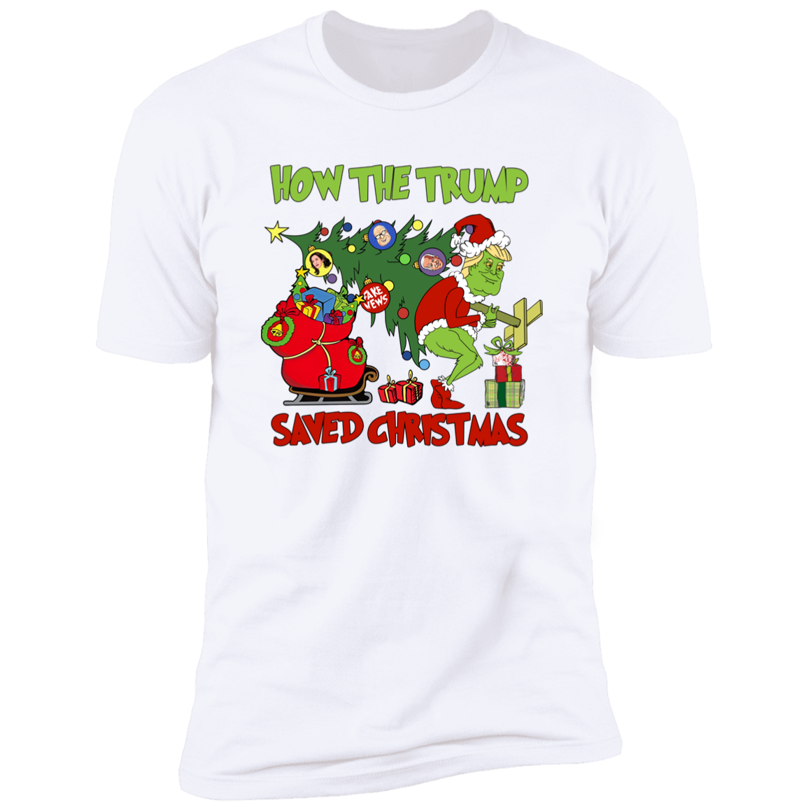 How The Trump Saved Christmas Bright Shirt HO82 65338