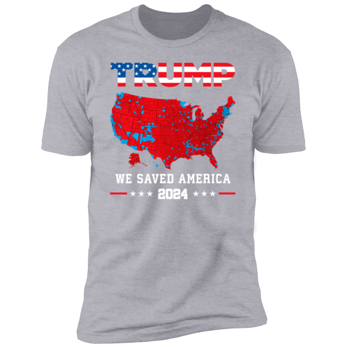 Trump We Saved America 2024 Frontside White Shirt HA75 63789