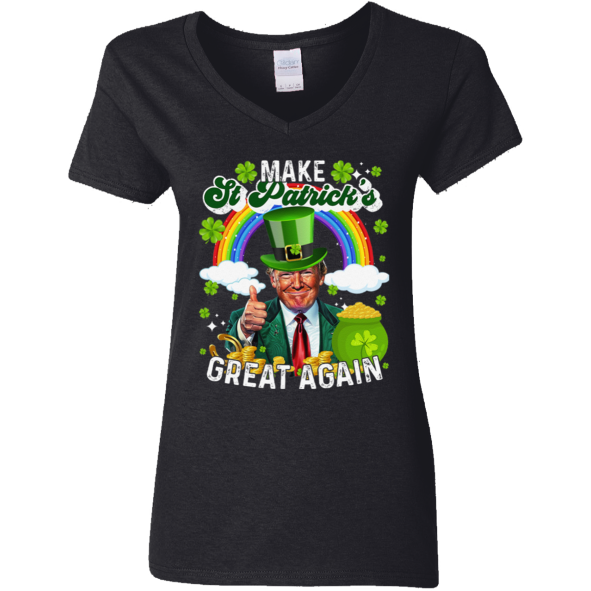 Make St Patrick's Day Great Again Funny Rich Trump Dark Shirt HO82 65608