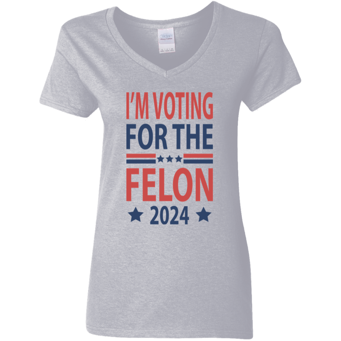 Independence Day I'm Voting For The Felon President Trump 2024 Bright Shirt HO82 62664