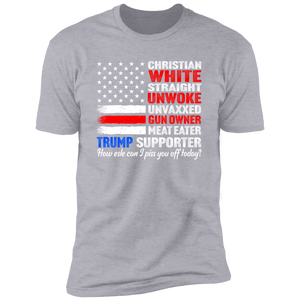 Trump Supporter Christian White Straight Un**ke Un**xxed Shirt HA75 63332