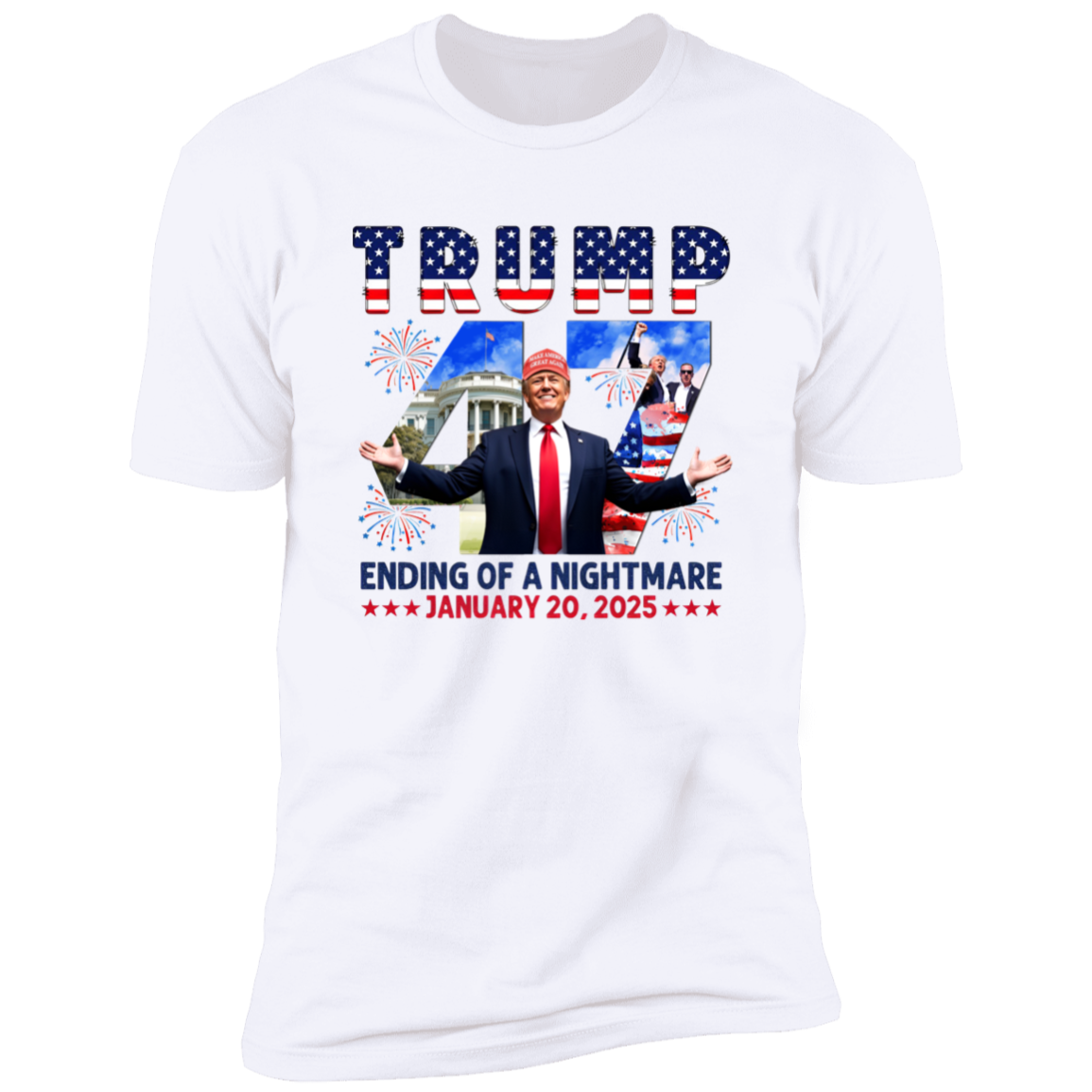 Ending of Nightmare Donald Trump 47th US President Inauguration Day 2025 Bright Shirt CH07 67276