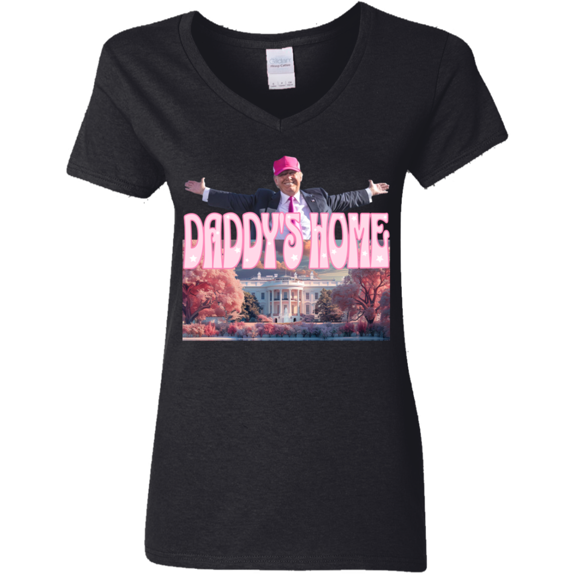 Daddy's Home Home Real Good Man Donald Pink Dark Shirt HO82 62496