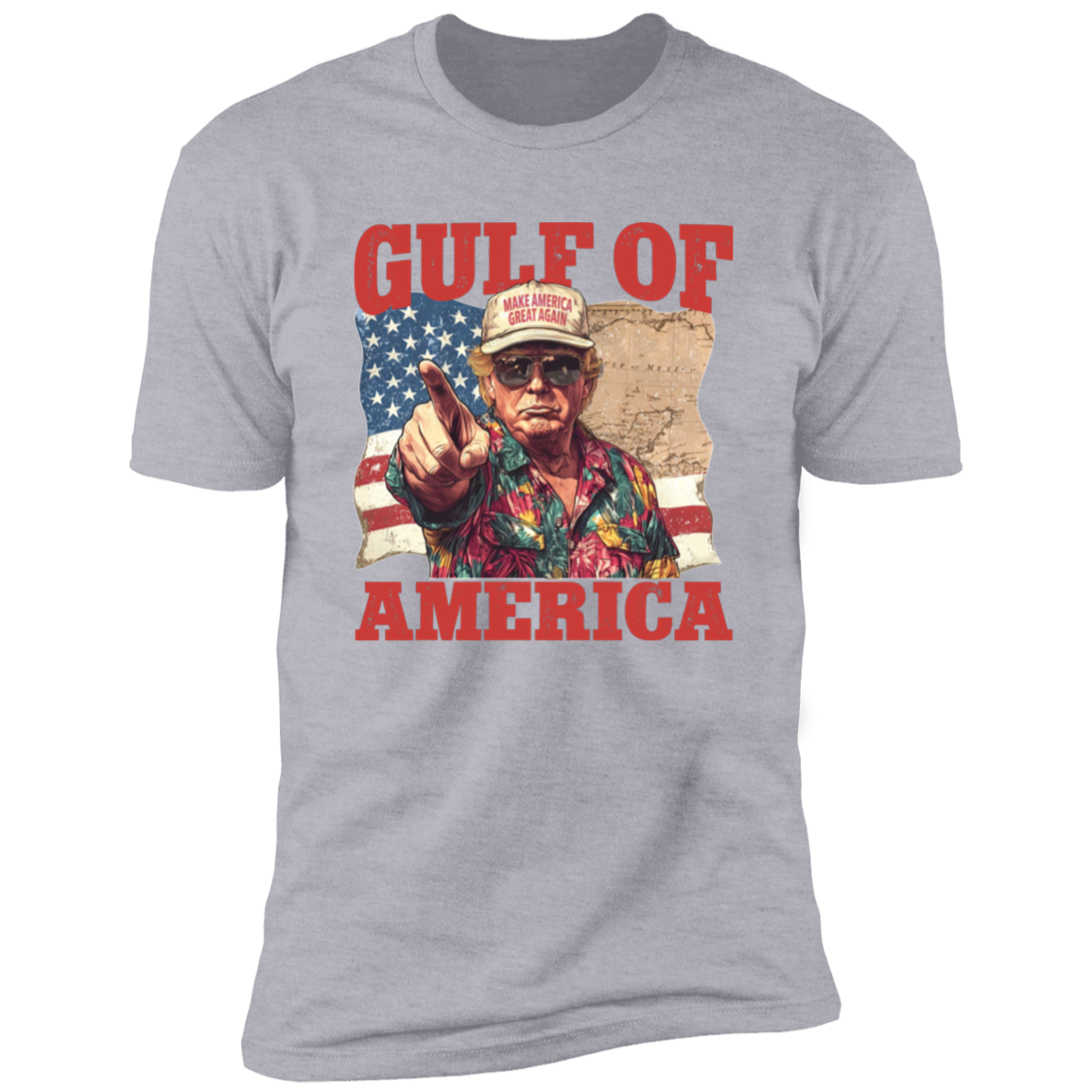 Gulf of Mexico to Gulf of America, President Trump Gulf of America Dark Shirt HA75 64334