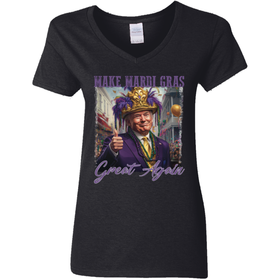 Trump Make Mardi Gras Great Again - Funny Trump Mardi Gras Dark Shirt CH07 67266