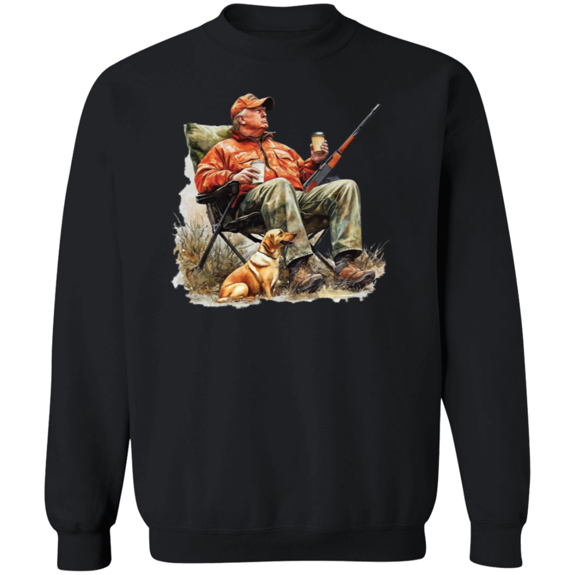 Patriotic Trump Hunting Gear Perfect for Gun Lovers and Hunters Dark Shirt LM32 63875