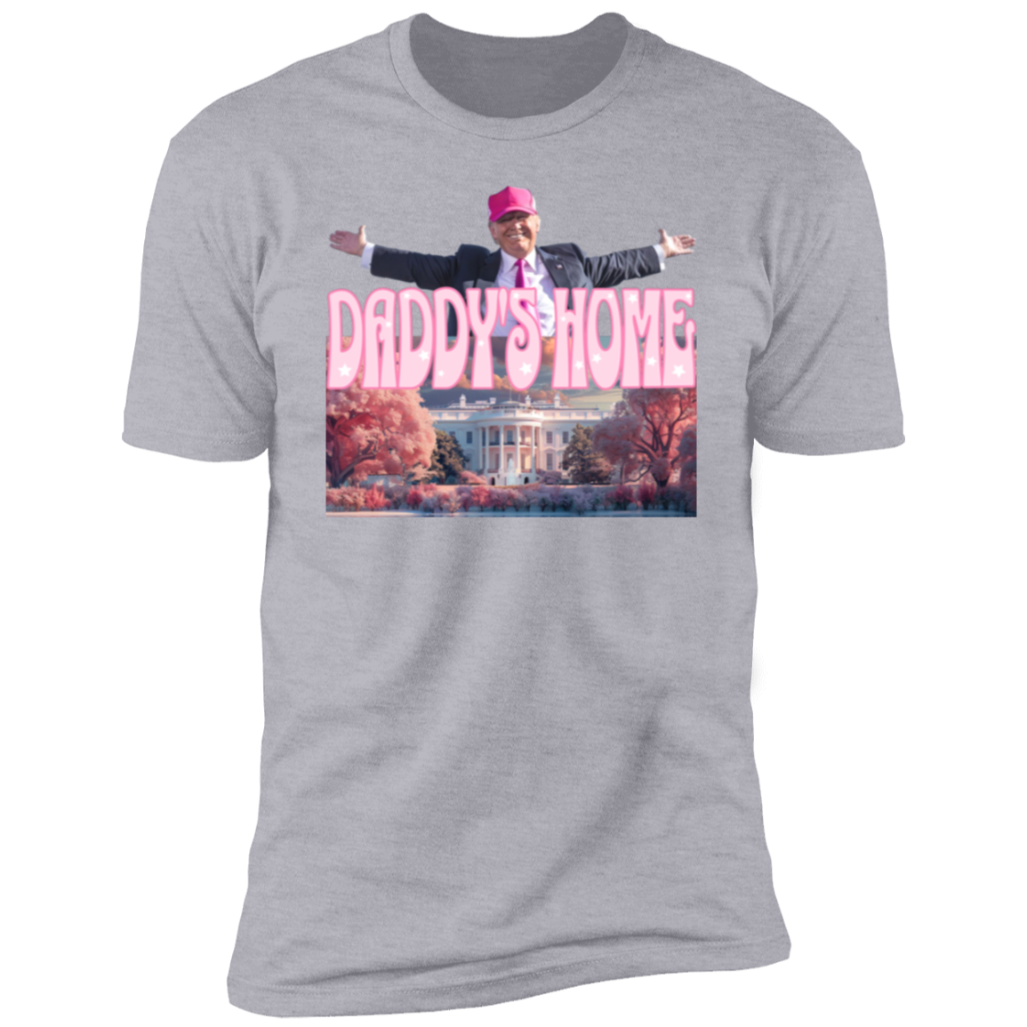 Daddy's Home Home Real Good Man Donald Pink Dark Shirt HO82 62496