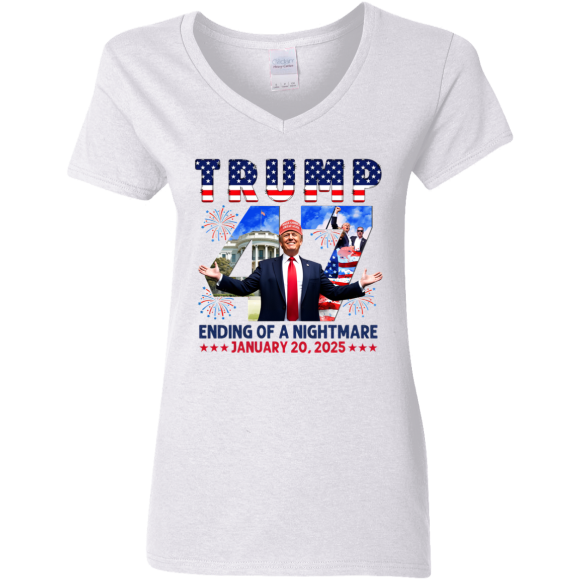 Ending of Nightmare Donald Trump 47th US President Inauguration Day 2025 Bright Shirt CH07 67276