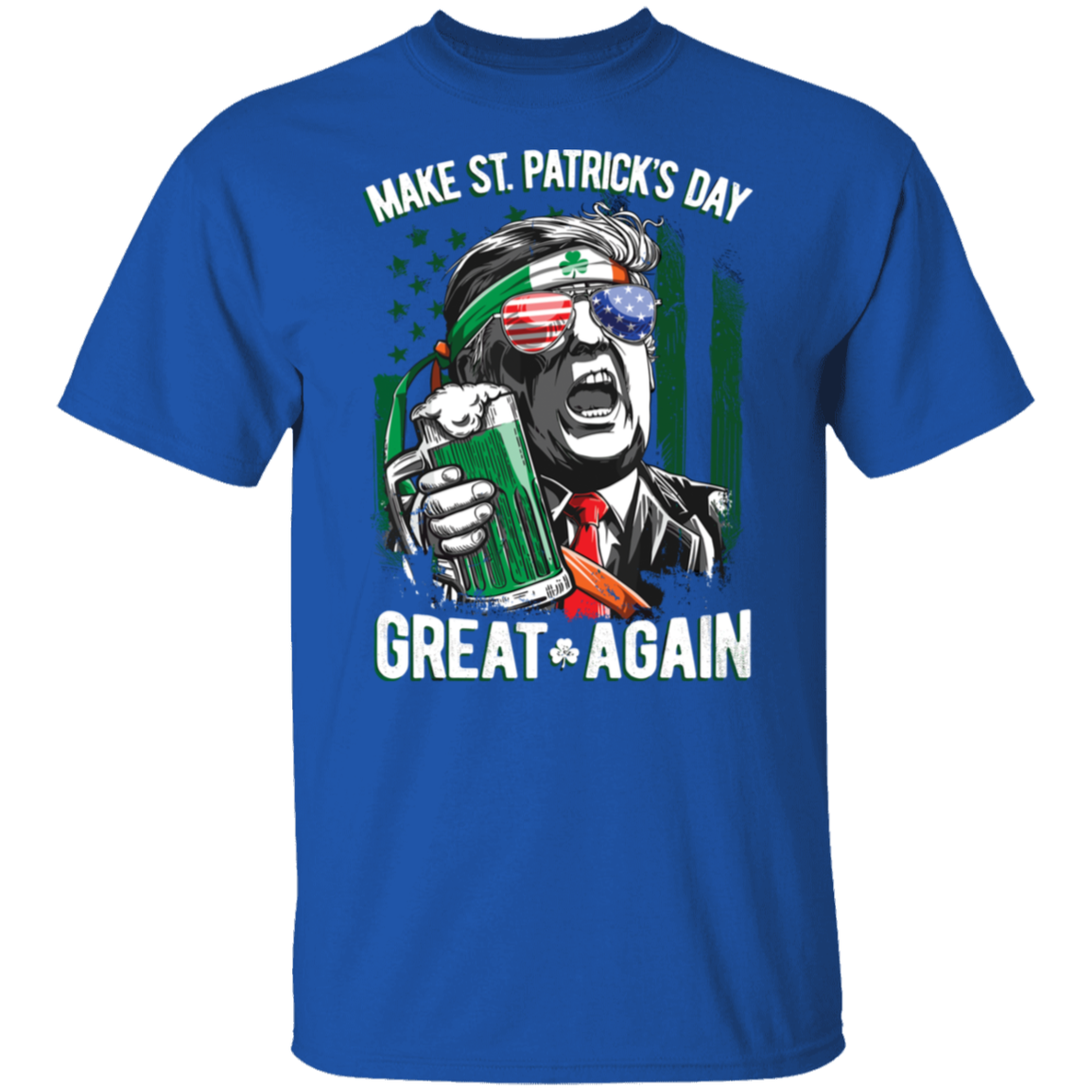 Trump Make St Patrick's Day Great Again Dark Shirt LM32 65111