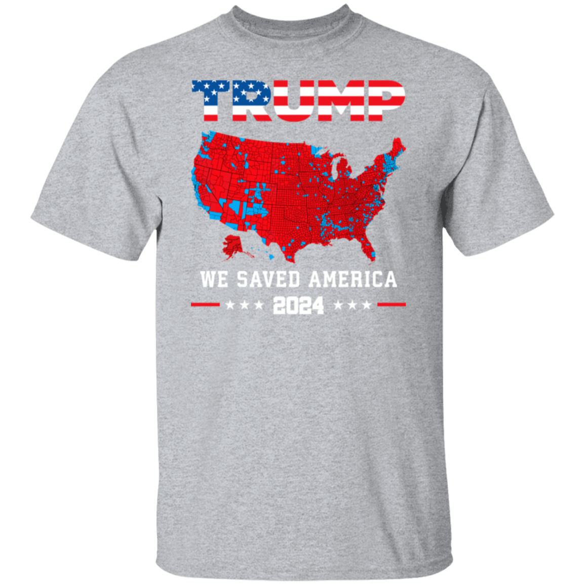 Trump We Saved America 2024 Frontside White Shirt HA75 63789