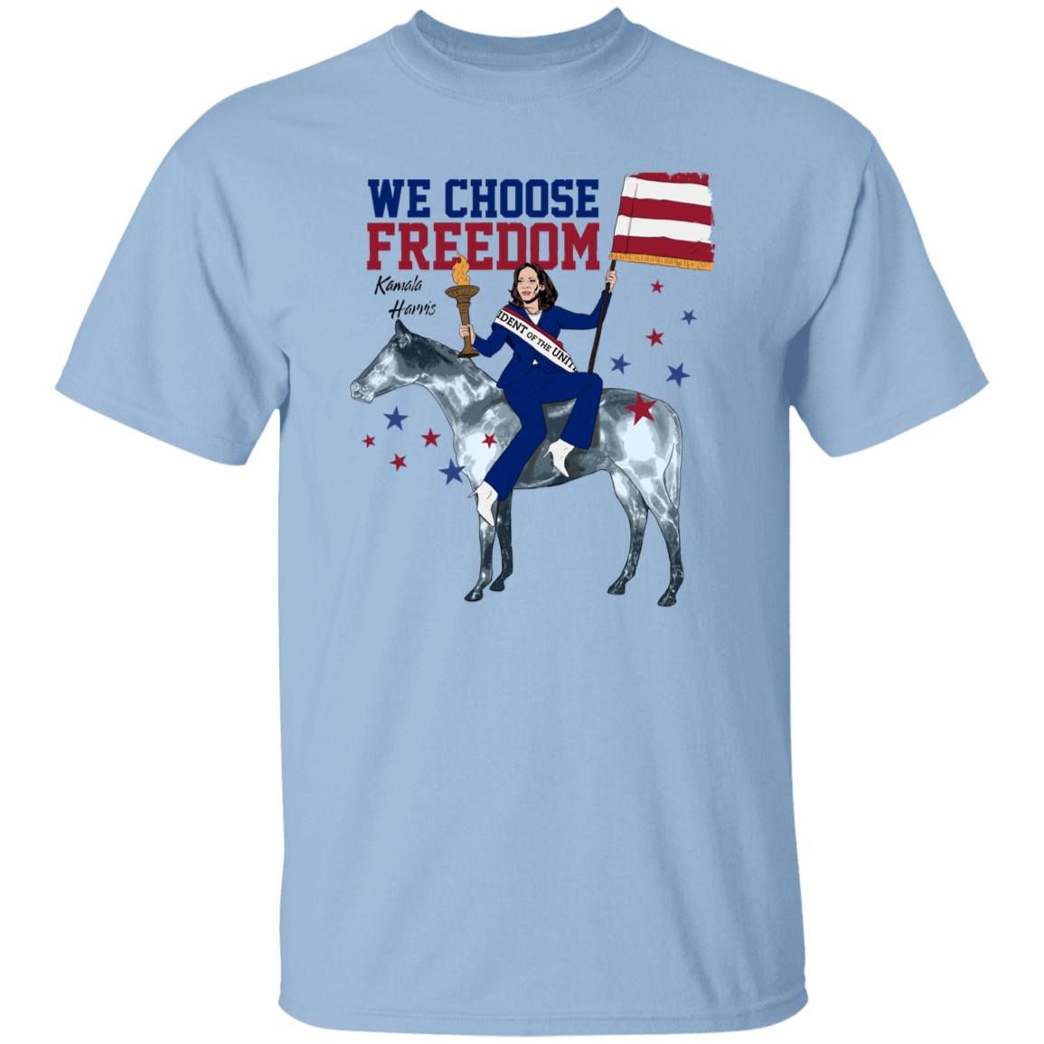 Kamala Harris We Choose Freedom Bright Shirt HA75  63486