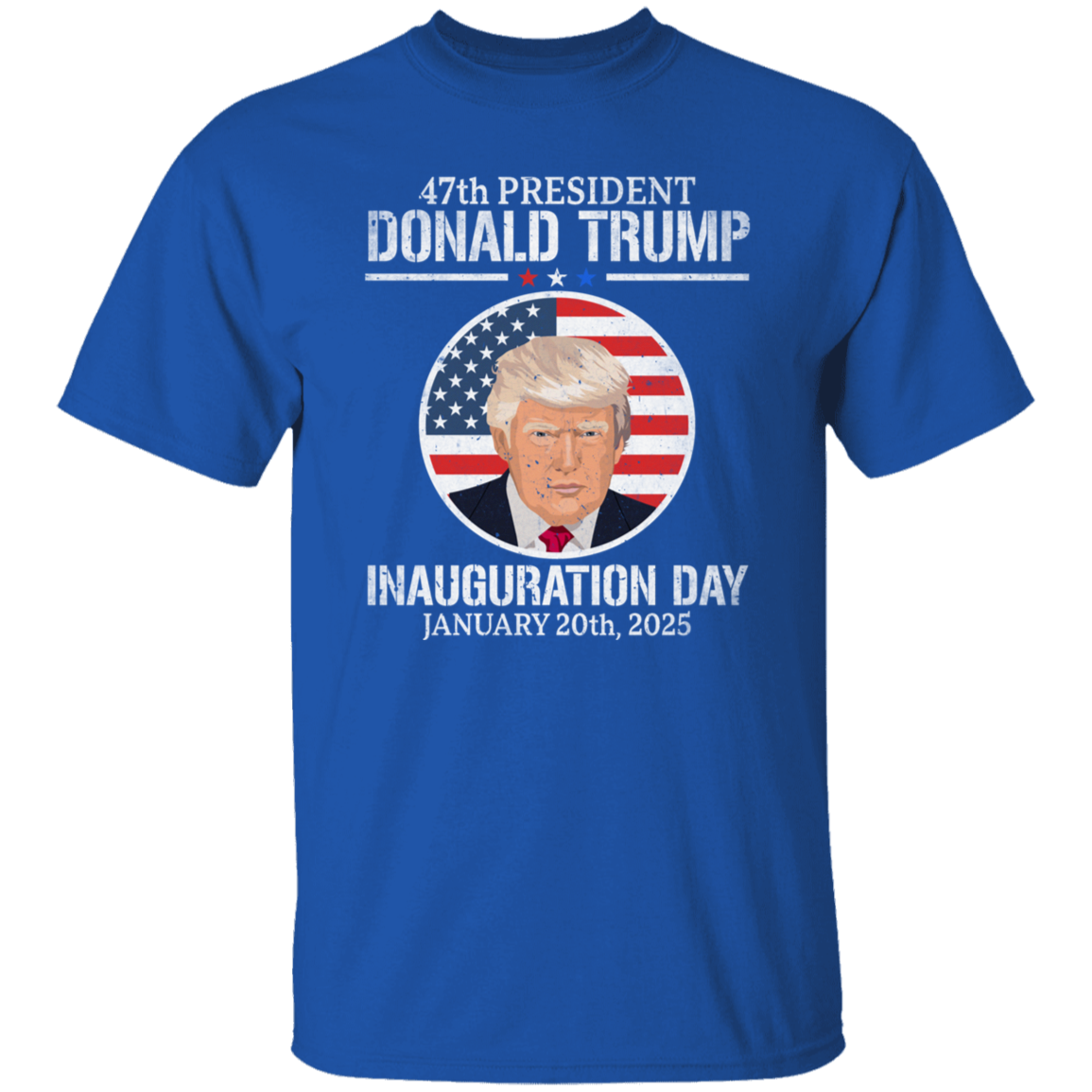 President Donald Trump Inauguration Day 2025 47th President Dark Shirt HO82 65654