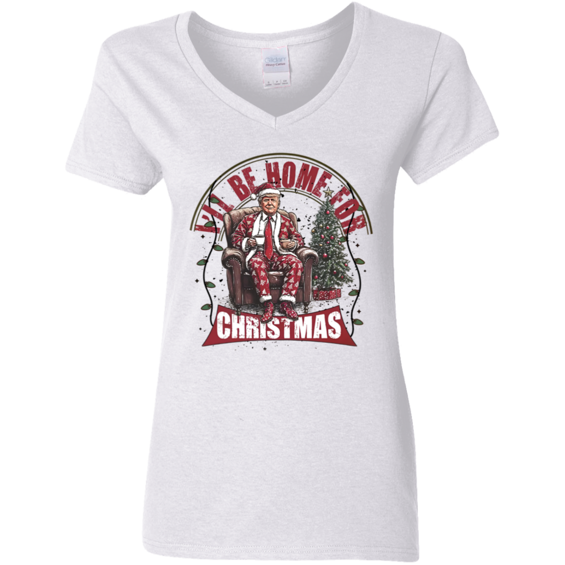 Trump I'll Be Home for Christmas - Christmas Shirt HA75 63598