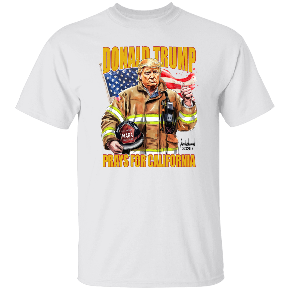 Donald Trump Prays for California Bright Shirt California Strong 2025 Shirt CH07 67282