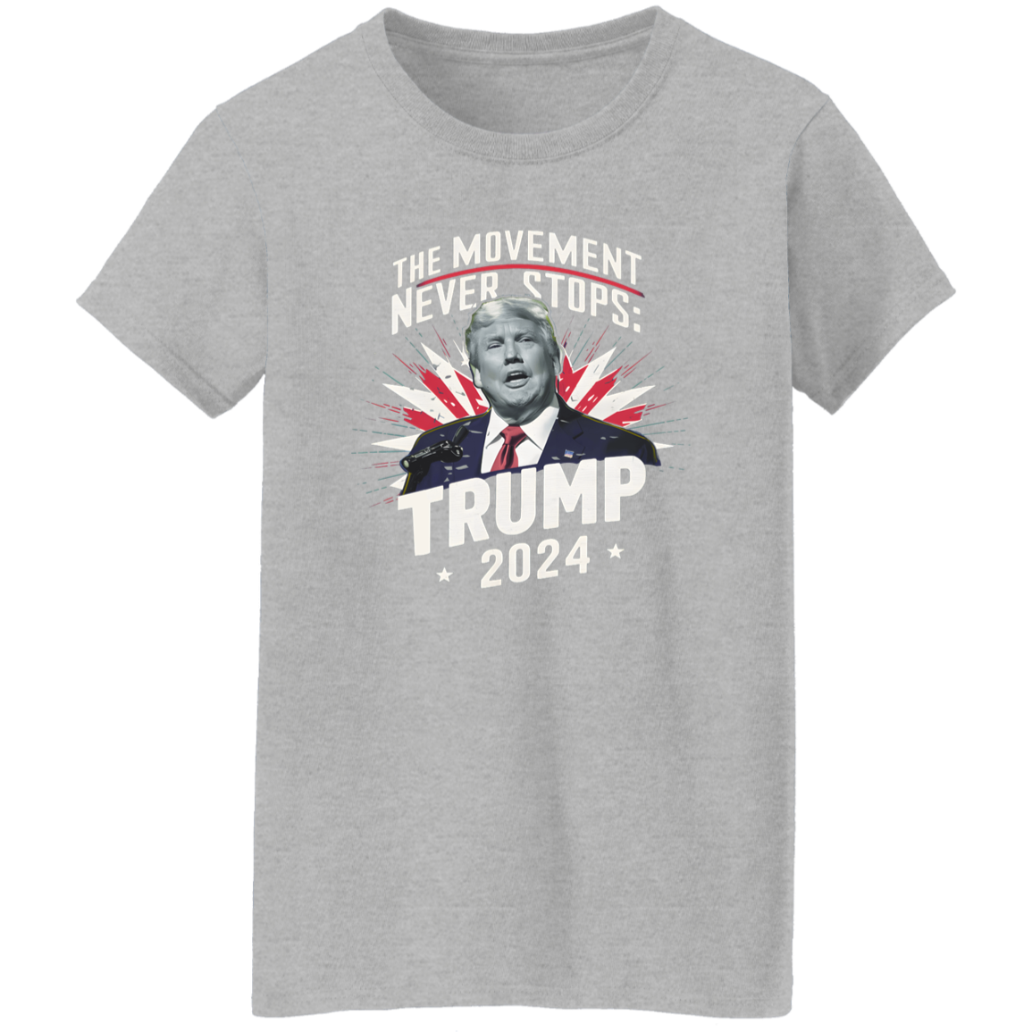 The Moment Never Stop Trump 2024 Dark Shirt HA75 62734