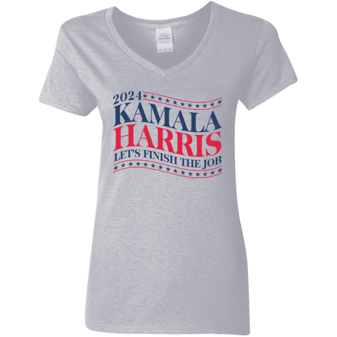 2024 Let's Finish The Job Kamala Harris Bright Shirt TH10 63385