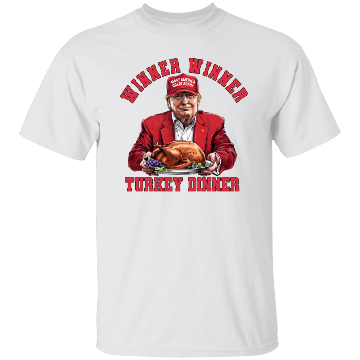 Winner Winner Turkey Dinner Bright Shirt Funny Gift For Trump Lovers HO82 67108