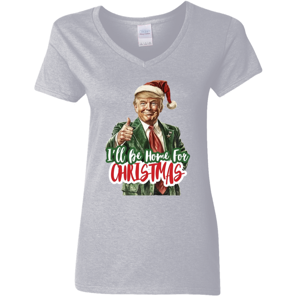 I'll Be Home for Christmas Shirt, Christmas Donald Trump Shirt HA75 63772