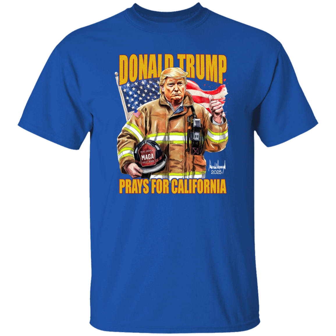 Donald Trump Prays for California Dark Shirt California Strong 2025 Shirt CH07 67280