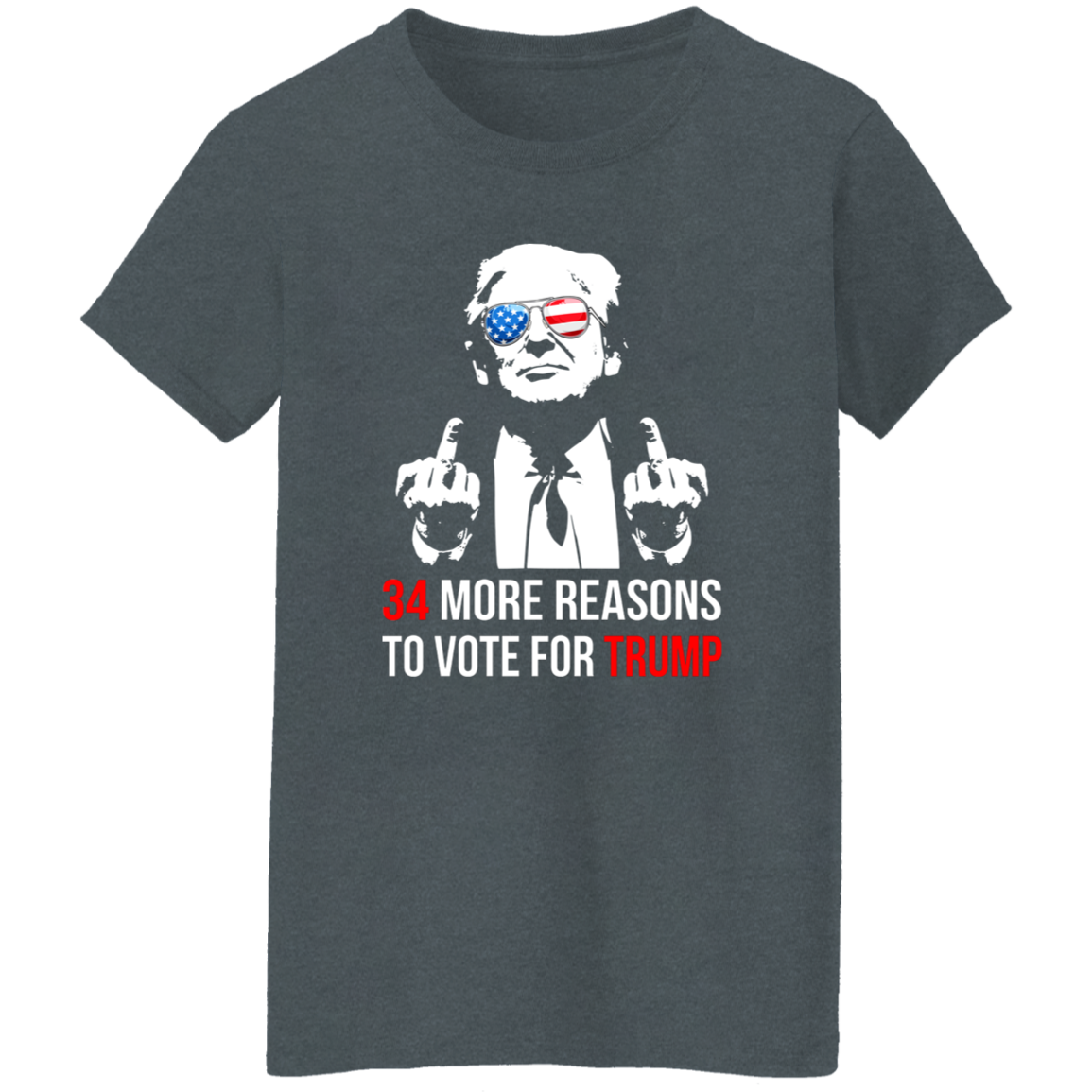 34 Reasons To Vote For Trump Shirt HA75 62612