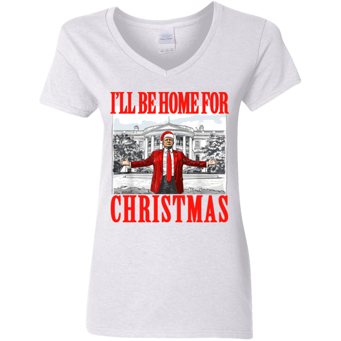 Bring Home the Holiday Cheer - I'll Be Home For Christmas Trump Shirt HA75 63663