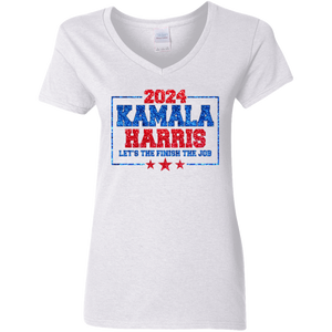 Kamala Harris Let's Finish The Job Bright Shirt TH10 63387