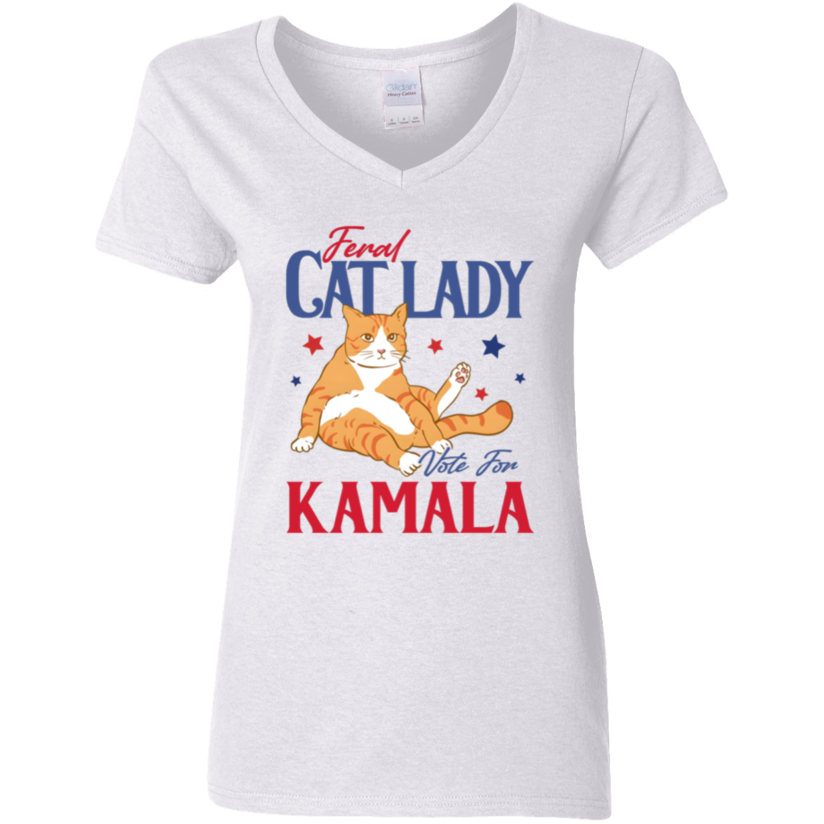 Feral Cat Lady Vote For Kamala Bright Shirt HA75 63502