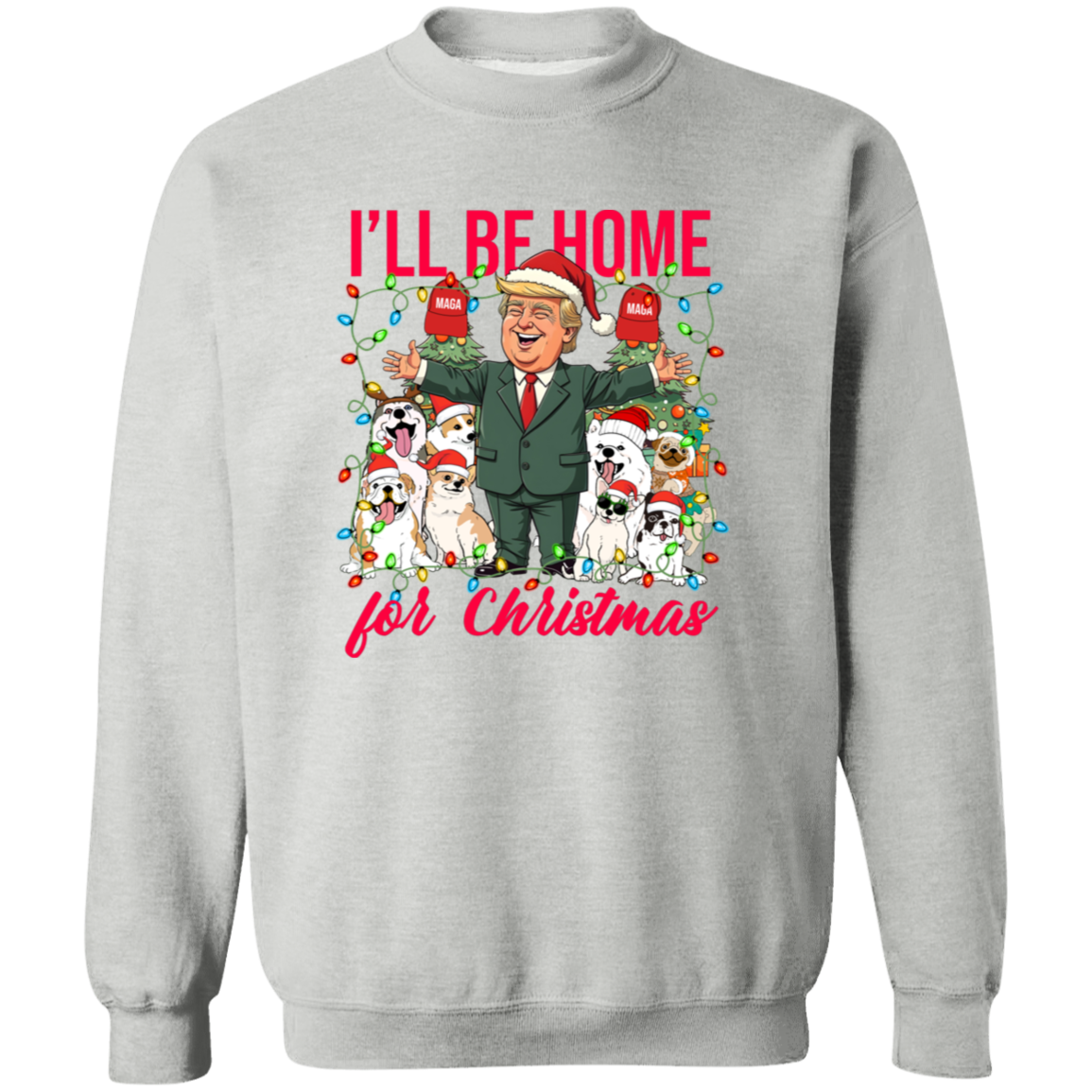 I'll Be Home For Christmas Donald Trump Shirt TH10 64161